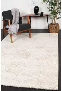 Lyla Beige Circle Pattern Rug
