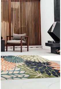 Miko Indoor / Outdoor Floral Rug