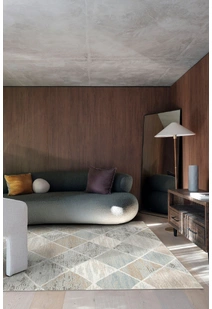 Mineral Diamond Trellis Rug