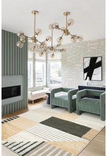 Mineral Geometric Rug MIN75001-W