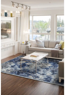 Melissa Blue Transitional Rug