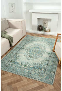 Messi Aqua Classic Overdyed Rug