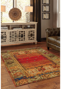 Marly Geometric Border Rug