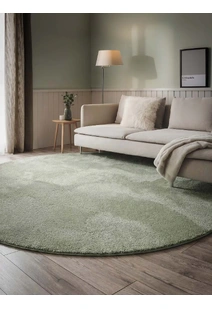 Mojito Plain Green Shaggy Rug