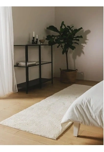 Mojito Plain White Shaggy Rug