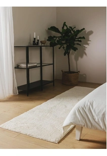 Mojito Plain White Shaggy Rug