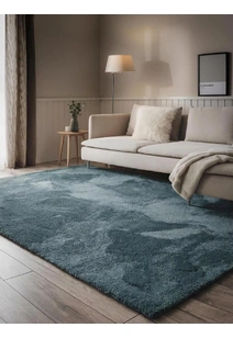 Mojito Plain Blue Shaggy Rug