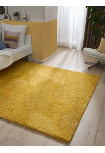 Mojito Plain Yellow Shaggy Rug