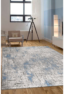 Morris Blue Contemporary Rug