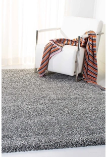 Natura Plain Grey Shaggy Rug