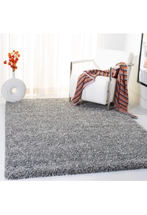 Natura Plain Grey Shaggy Rug