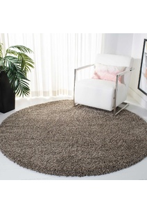 Natura Plain Brown Shaggy Rug