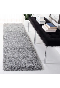 Natura Plain Grey Shaggy Rug