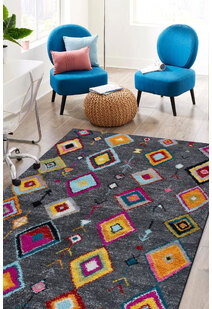Nordic Moroccan Diamond Rug