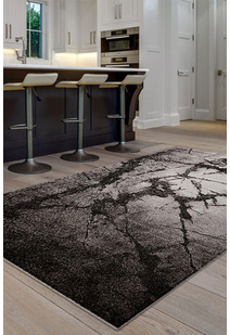 Oakley Brown Marble Pattern Rug