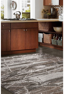 Oakley Brown Modern Marble Rug