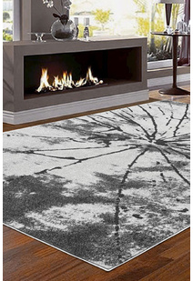 Oakley Modern Grey Abstract Rug