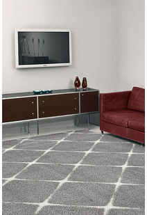 Oda Grey Diamond Pattern Rug