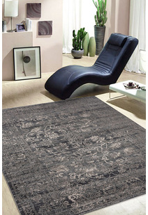 Orel Grey Transitional Floral Rug