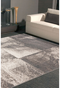 Orel Beige Square Pattern Rug