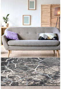 Orel Grey Contemporary Rug