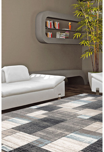 Orel Modern Square Pattern Rug