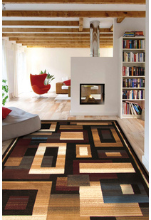 Panama Square Pattern Rug