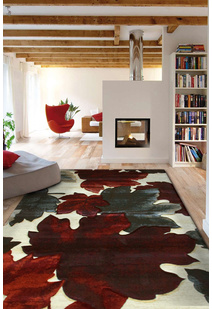 Panama Carved Leaf Pattern Rug