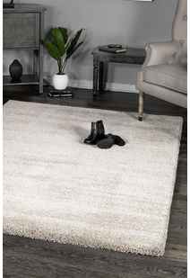 Posh Modern Beige Plain Rug