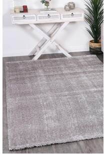 Palace Plain Light Grey Shaggy Rug