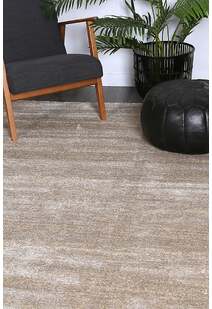 Pave Plain Modern Beige Rug