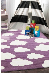 Petite Kids Purple Cloud Rug