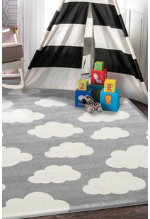 Petite Cloud Pattern Kids Rug