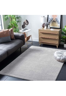 Plush Plain Grey Rug