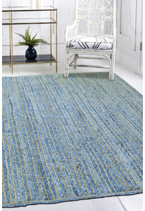 Ravine Denim & Jute Braid Rug