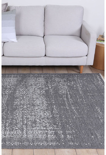 Ryan Grey Cotton Transitional Rug