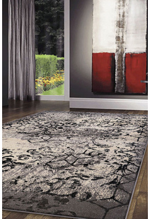 Sade Grey Transitional Rug