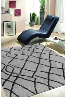 Salem Moroccan Grey Shaggy Rug