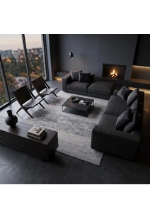 Sapore Contemporary Striped Rug