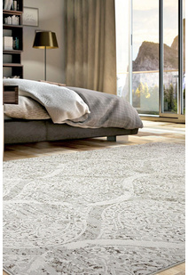 Saul Transitional Floral Trellis Rug