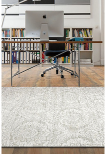 Saul Beige Transitional Floral Rug