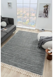 Serenade Striped Rug SER534B-GREY