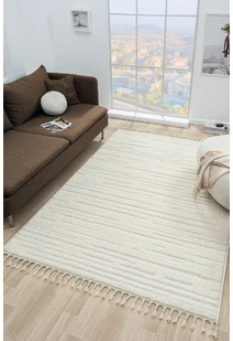 Serenade Striped Rug SER534B-KREM