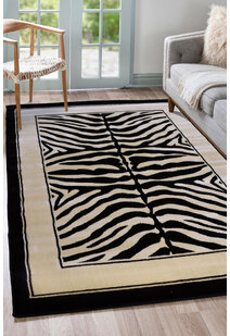 Safa Zebra Animal Print Rug