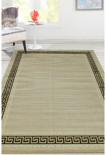 Storm Flatweave Greek Key Rug