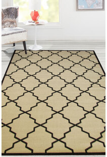 Storm Ivory Trellis Flatweave Rug