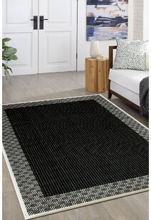 Storm Black Indoor Oudoor Rug