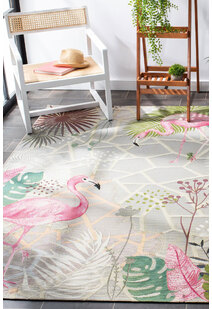Sole Flamingo Tropical Picture Rug