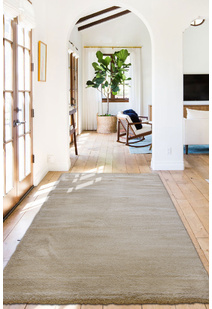Soft Plain Beige Thick Shaggy Rug