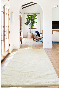 Soft Plain White Thick Shaggy Rug